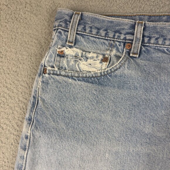 VTG Levis Jeans Mens 36x30 Blue Faded Straight Leg Reg Fit 505 Classic American - Picture 7 of 12